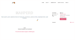 Desktop Screenshot of mahperd.org