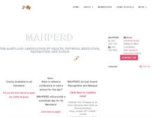 Tablet Screenshot of mahperd.org